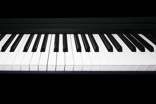 Electric organ piano keyboard