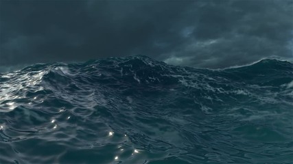 Ocean Waves During a Storm - Powered by Adobe