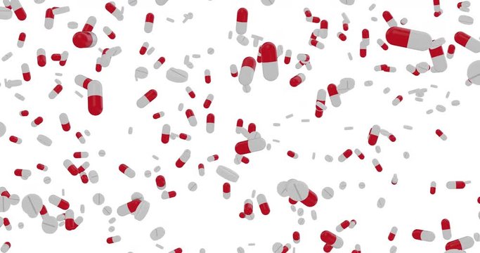 Pills falling down, loop