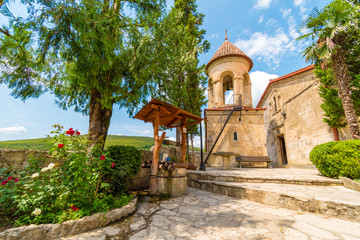 Fototapeta na wymiar Motsameta monastery courtyard, Kutaisi, Georgia