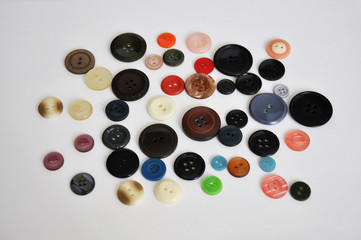 colourfull buttons on a white background isolated