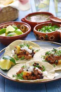 tacos al pastor, mexican food