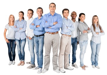 Fototapeta premium Portrait of Smiling Business People
