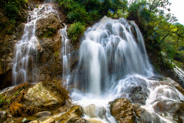 silver waterfall cat cat village,sapa,vietnam