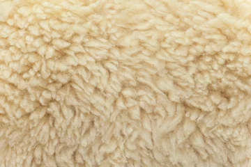 Türaufkleber Fine stuff soft material from sheep fur © MXW Photo