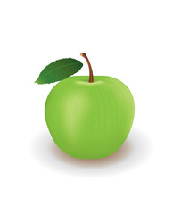 Green apple. vector illustration
