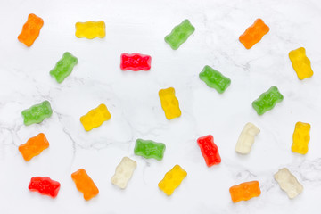 Colorful marmalade bears - jelly juice  chewing candy