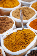 Exotic Spices on a market in India