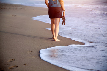 Woman on the beach