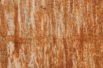 Naklejka premium Grunge rusted metal texture, rust and oxidized metal background. Old metal iron panel.
