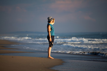 Woman on the beach