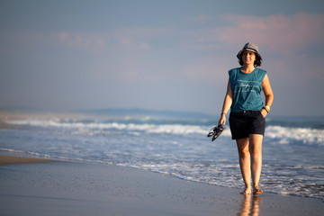 Woman on the beach