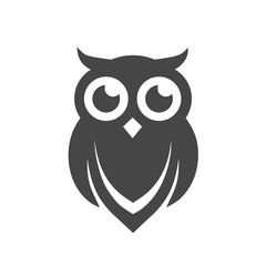 Obraz premium Owl Logo Template, Owl icon simple vector icon