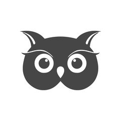 Owl Logo Template, Owl icon simple vector icon