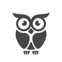 Owl Logo Template, Owl icon simple vector icon