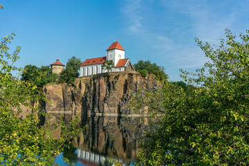 Bergkirche Beucha bei Brandis in Sachsen, Deutschland 