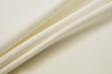 Viscose and silk fabric, ivory organza