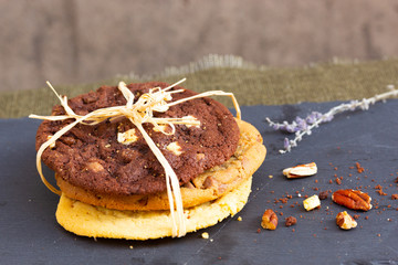 Chocolate Chip Cookies in the Sunlight in France