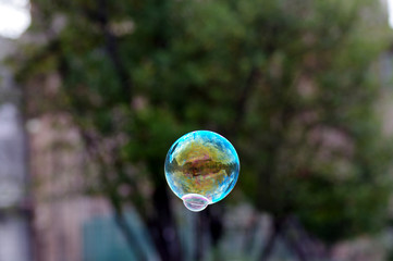 bulles de savon, art de rue