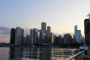 Fototapeta na wymiar chicago skyline