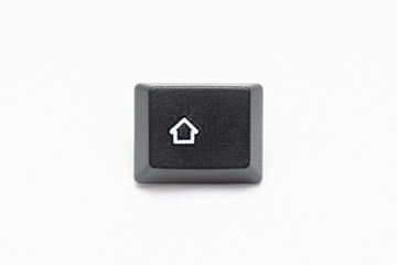 Single black keys of keyboard with different letters shift left