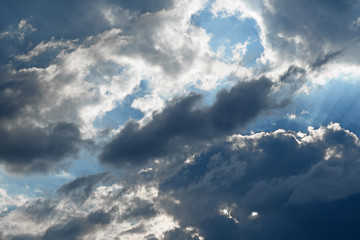 Fototapeta na wymiar Picturesque sky with clouds