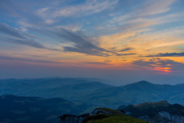 Sonnenaufgang im Alpsteingebirge © Oliver Hlavaty