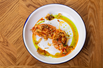 Tasty salmon tartar