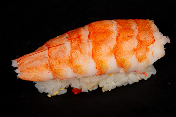 Japanese sushi with prawn
