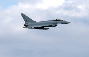 Fototapeta na wymiar Eurofighter Typhoon in flight