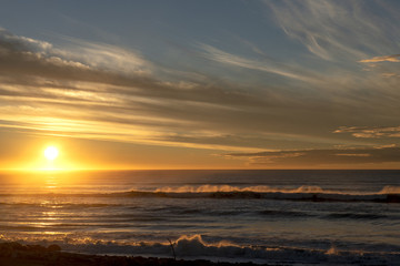 Obraz premium Amazing skies over Hokitika New Zealand