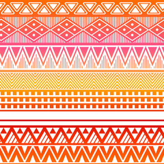 Ethnic boho tribal indian seamless pattern. Colorful pattern for textile design. Vector illustration. 