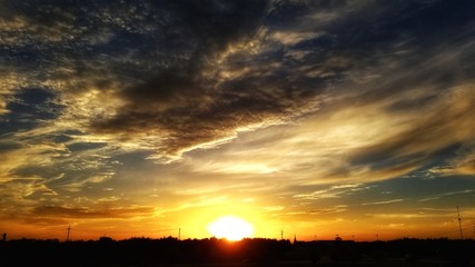 Fototapeta na wymiar Texas Sunset