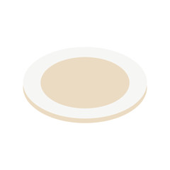 Clean plate from kitchen icon. Isometric of clean plate from kitchen vector icon for web design isolated on white background