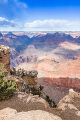 A view of the Grand Canyon, Arizona from the south rim.