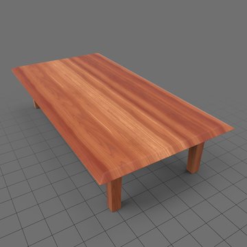 Low rectangular table