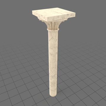 Architectural column with capital
