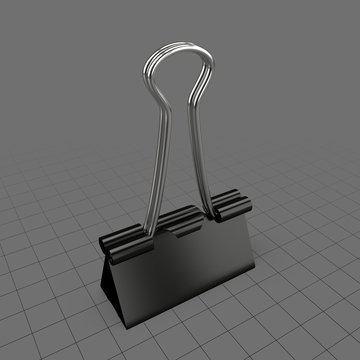 Closed binder clip