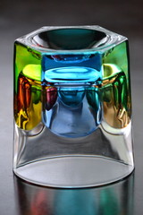 Colored rocks glass