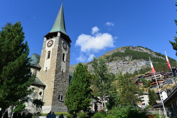 Kirche St. Mauritius in Zermatt - Kanton Wallis