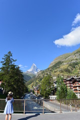 Bergdorf Zermatt im Kanton Wallis 