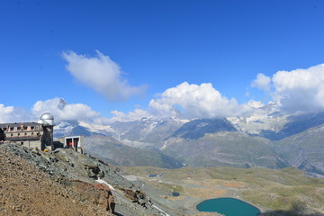 Forschungs- und Bergstation Gornergrat in den Walliser Alpen - Schweiz