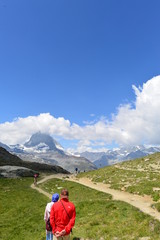 Fototapeta na wymiar Matterhorn in den Walliser Alpen 