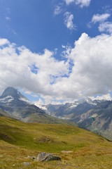 Obraz na płótnie Canvas Matterhorn in den Walliser Alpen 