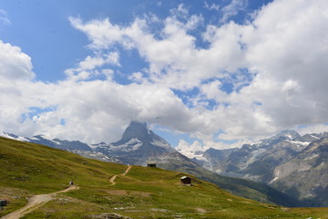 Zermatt - Bergmassiv in den Walliser Alpen 
