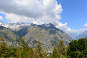 Fototapeta premium Zermatt - masyw górski w Alpach Wallis