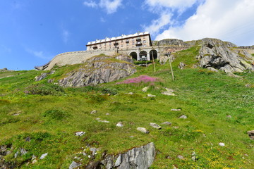 Strasse zum Furkapass im Kanto Wallis 