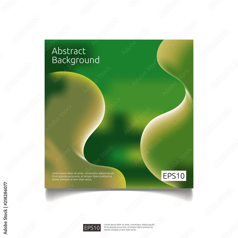 Poster abstract 3d fluid flow color graphic background design. futuristic cool gradient composition liquid 