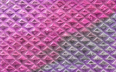 abstract colorful background in pink, purple and violet with wall brick 3D appearance. glossy rough textured unique geometric background for backdrop, wallpaper and background designs