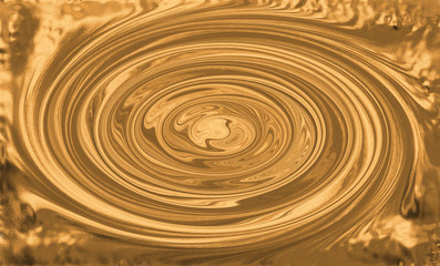 abstract background of gold swirls with metallic texture and irregular melted edge. cool design of liquid gold concept for backgrounds, backdrops, templates and luxury festival designs